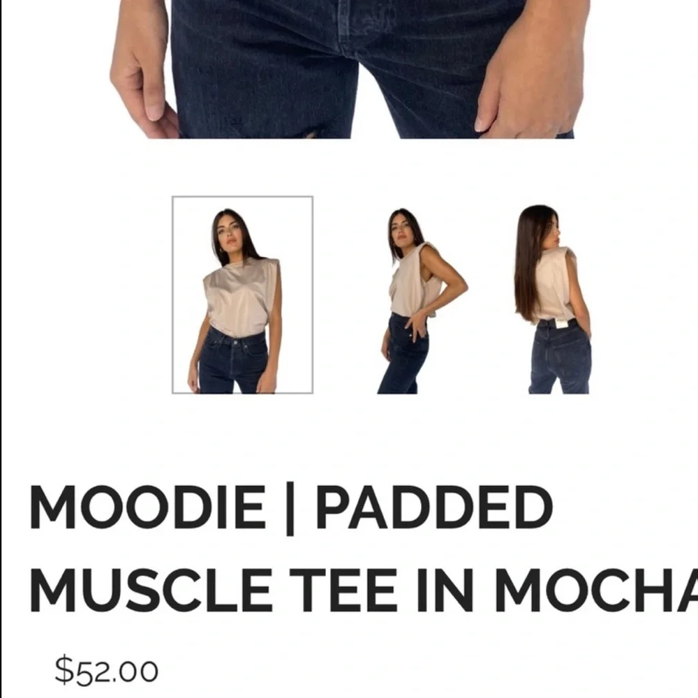 Moodie Zoey muscle padded tee - Picture 5 of 9